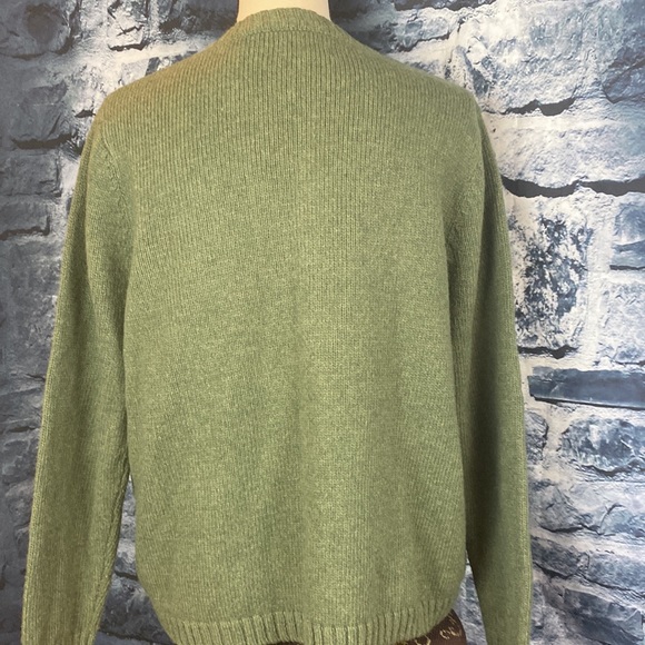 Christmas Embroidered Snowman silk blend snowflake Full Zip Up Sweater - Picture 5 of 8